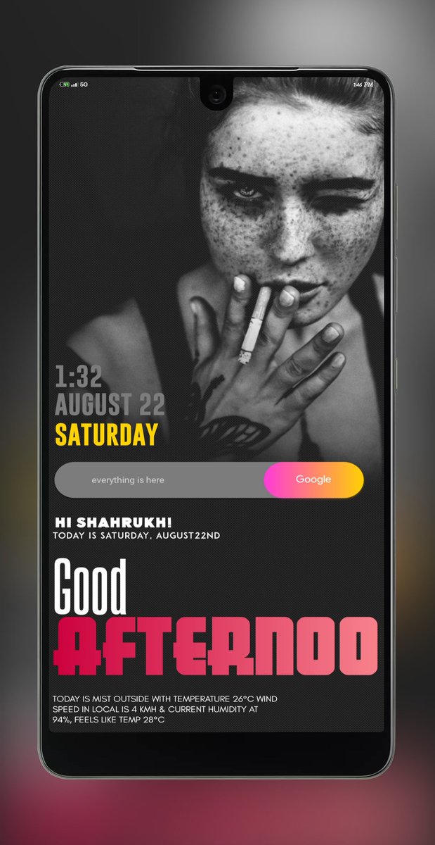 shahrukkkk's tweet photo. New home screen ๐ค
Wall @Maria2Ps
Widget #grapes & #pocket for kwgt
Template #snapmode
@RajjAryaa
@AMagno68 https://t.co/bO57kx0Tht