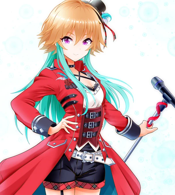 遅くなったけど大阪公演BDとメモリアルブックに触発されてクリムゾン・ロッカーズ全身イラスト描きました。
スカートにしようかと思ったけど"違う、そうじゃない"という声が聞こえたのでショートパンツに。
#二宮飛鳥 #imas_cg_7th 