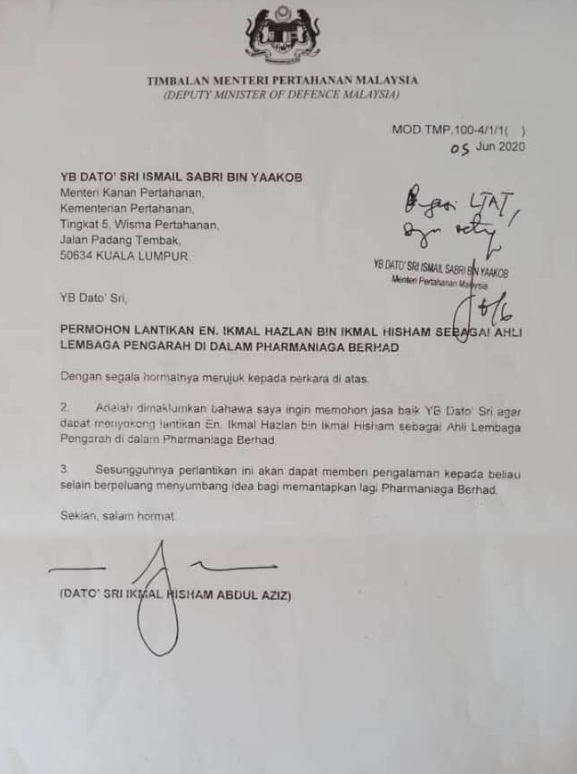 Contoh Surat Penyerahan Tanah Kepada Anak Sabah