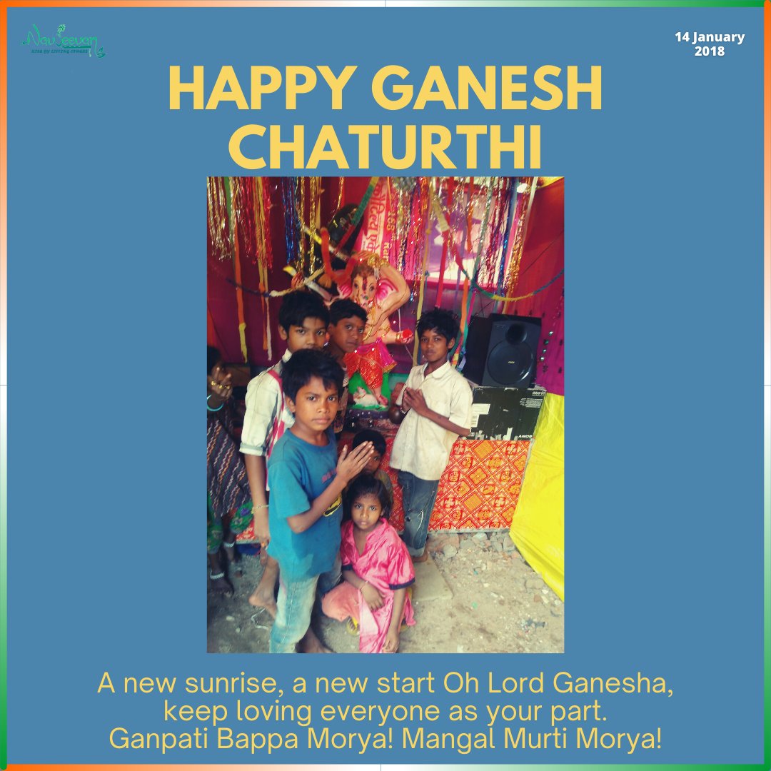 Navjeevan__'s tweet photo. A new sunrise,a new start Oh Lord Ganesha,Keep loving everyone as your part.
Ganpati Bappa Morya! Mangal Murti Morya!

#LordGanesh #Ganesha #GaneshUtsav #Ganeshotsav2020 #love #peaceforchildren #GaneshaChaturthi #ChildrensLivesMatter #Indian #underprivileged #loveforall https://t.co/6HhhfyH2gw