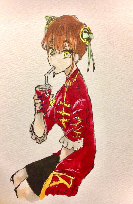 今現状夏休みの課題に追われていて絵があまり描けてないので、
少し前に描いた落書きをあげておきます🙇‍♀️。
#落書き
#イラスト 
#絵師さんと繋がりたい 
#絵描きさんと繋がりたい 
#絵柄が好みって人にフォローされたい 