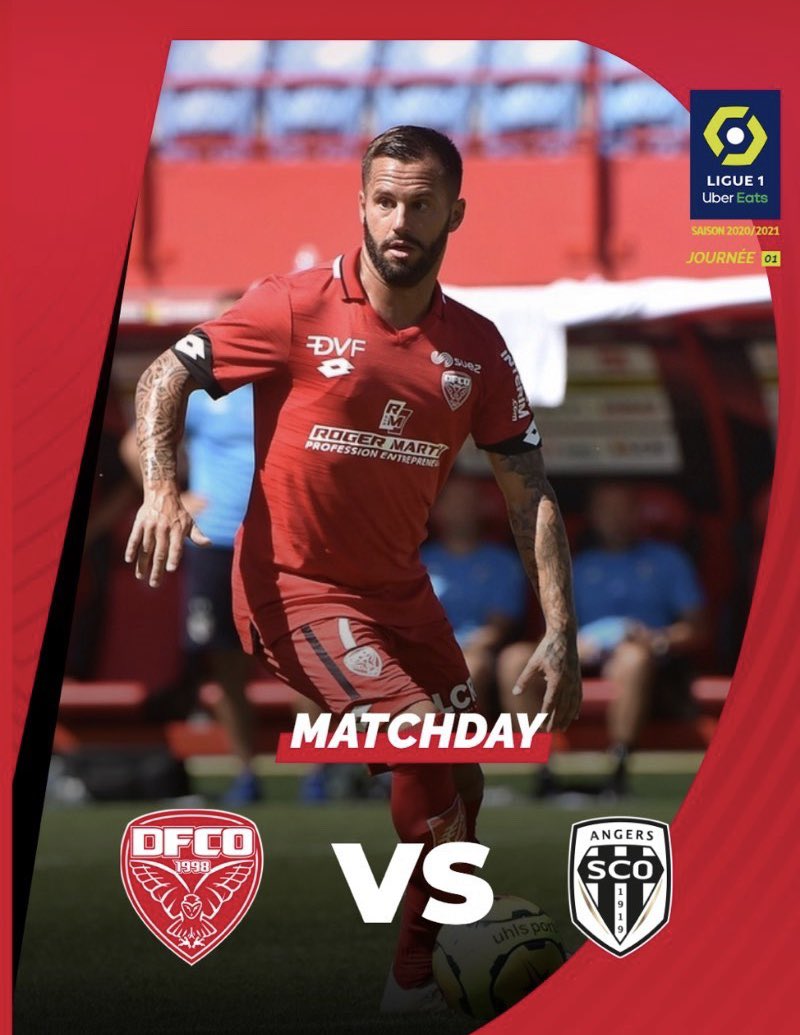 Jour J <a href="/DFCO_Officiel/">Dijon FCO</a> ! Reprise de la L1 pr nous a 17h contre <a href="/AngersSCO/">Angers SCO</a> . Vamos 💪 #DFCOSCO #L1 #reprise #teamdfco