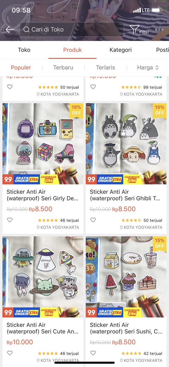 Wkwk maaf kepotong2 yaa, disambi2 harap maklum.Oke kita lanjut yha seyeng.Berikutnya kalian bisa bikin harga coret/diskon. (Lihat gambar)Cmiiw, ngatur harga coret ini bisanya hanya via web (komputer/laptop)Harga diskon ini bukan ngakal2i pembeli ya, tp emang promo aja.