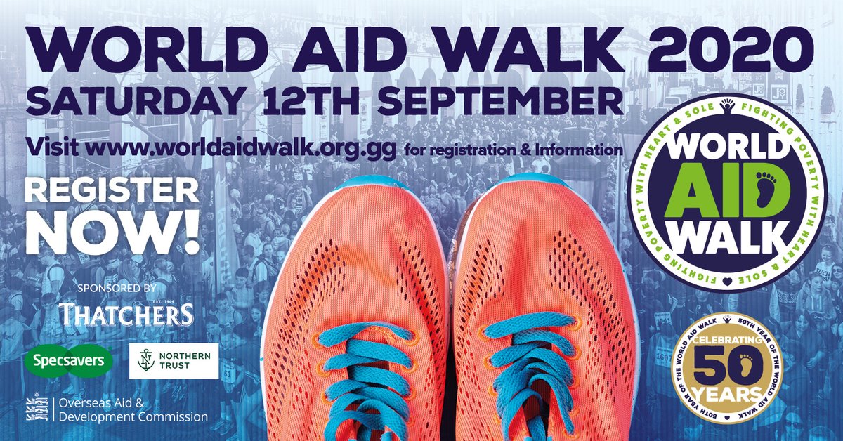 WorldAidWalk's tweet photo. REGISTRATIONS ARE OPEN!
Register for the 50th year of the World Aid Walk. Register at https://t.co/3455N3Vm0t (full walk and half distance walk). Fighting poverty with heart &amp; sole. 
#WalkAidWalk2020 #WAW2020 #EveryStepCounts https://t.co/Id0G5GssEN