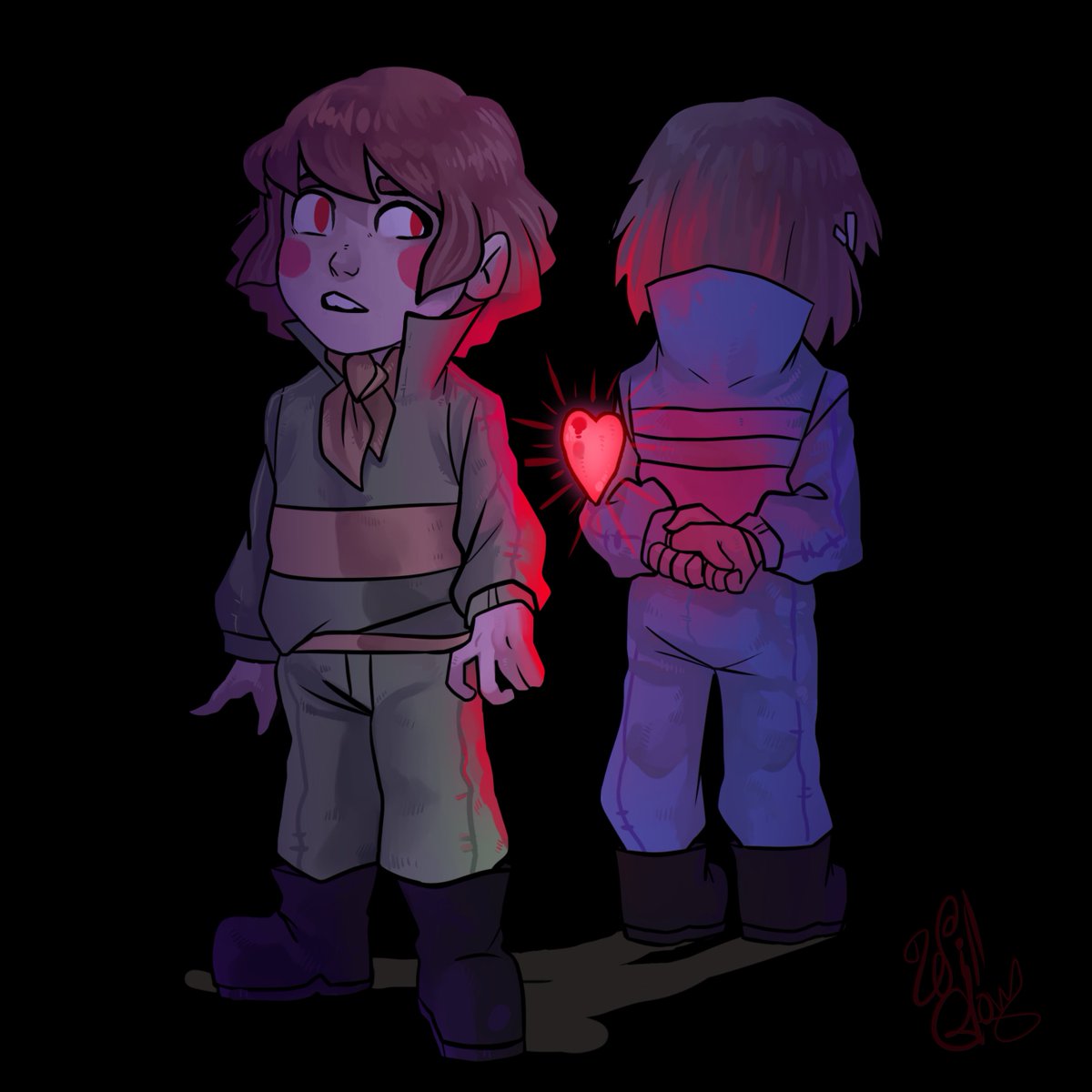 Wiliam Swapfell Chara Frisk Undertale Art Fanart Liamglow Wiliam Glowing Paint Wiliam Swapfell Chara Frisk Undertale Art Fanart Liamglow Wiliam Glowing Paint