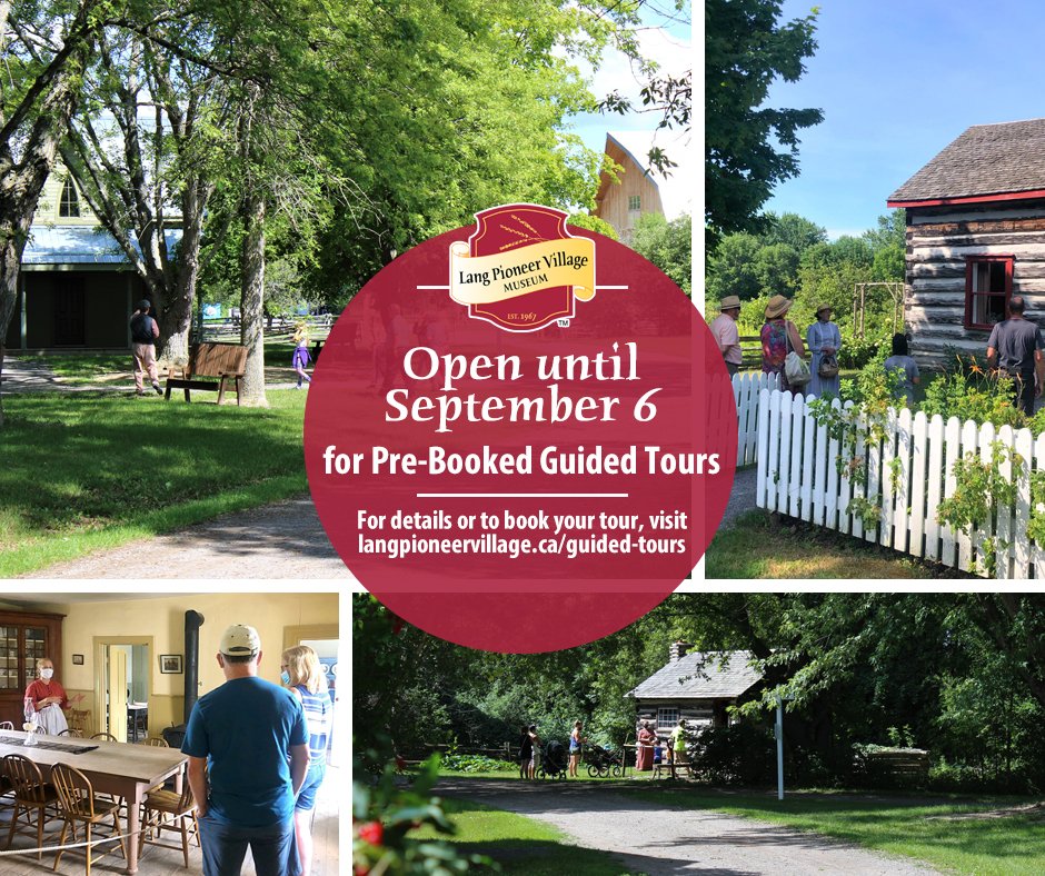 We still have tour spaces available for this weekend! Please remember to book your tour in advance by visiting our Online Museum Shop at …-pioneer-village-museum.myshopify.com. 

#WhereHistoryIsHappening #LangPioneer #ptbocounty #thekawarthas #experienceKN #pktourism #perfectwknds