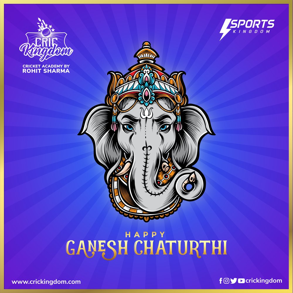 crickingdom's tweet photo. May Lord Ganesha keep enlightening your lives and bless you always. Wishing you a Happy Vinayak Chaturthi!

#ganesha #ganpatibappa https://t.co/9Cvuzlp5yR