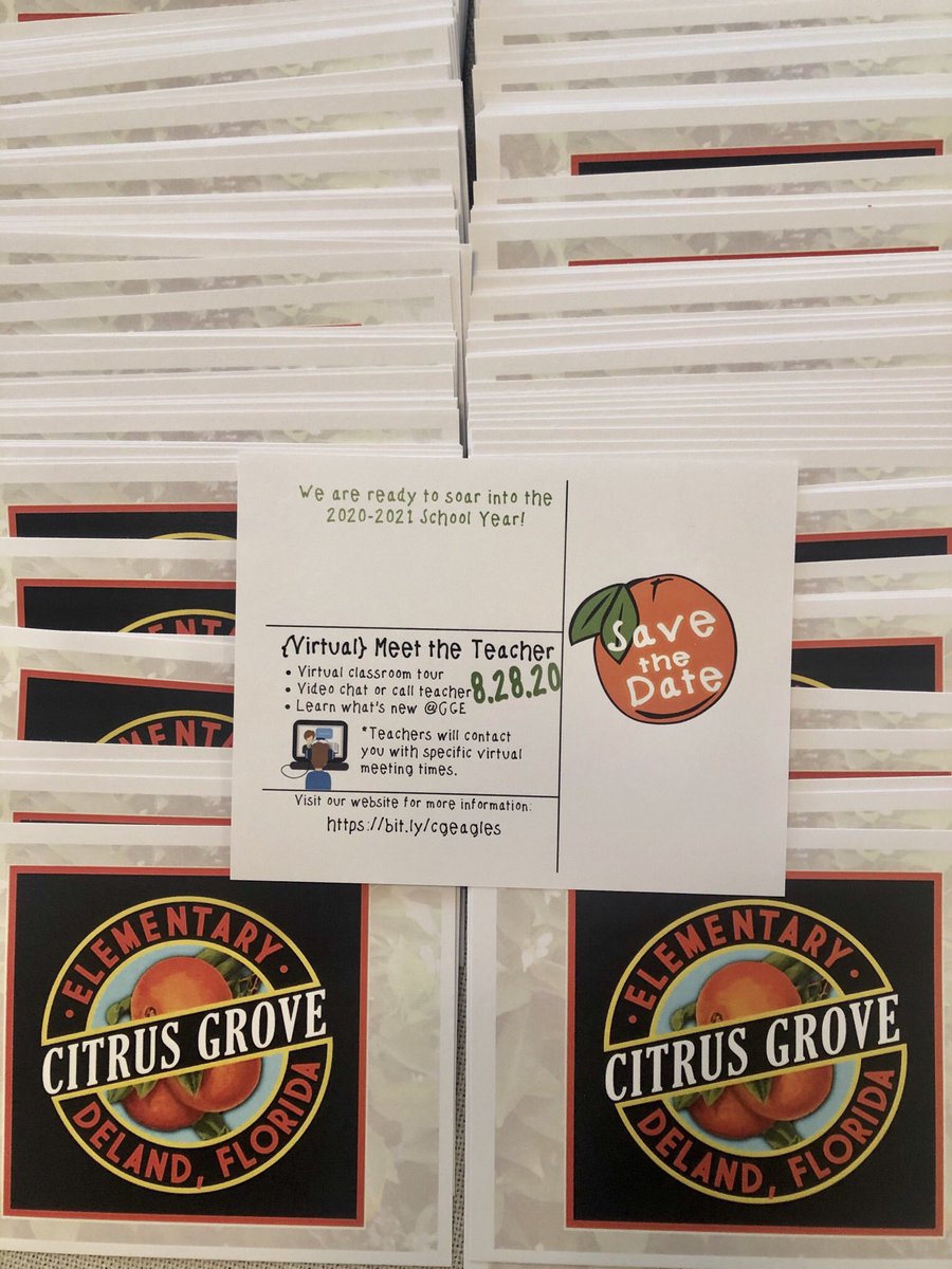 Widalis Camacho (@widalis_camacho) on Twitter photo Virtual Meet the Teacher Save the Date cards are on their way! 📬✉️ <a href="/CitrusGrove_VCS/">Citrus Grove Elementary, Deland FL</a> is ready to soar 🦅 into the 2020-2021 school year! 🍊#CGEeagles 💚🧡 Virtual Meet the Teacher Save the Date cards are on their way! 📬✉️ <a href="/CitrusGrove_VCS/">Citrus Grove Elementary, Deland FL</a> is ready to soar 🦅 into the 2020-2021 school year! 🍊#CGEeagles 💚🧡