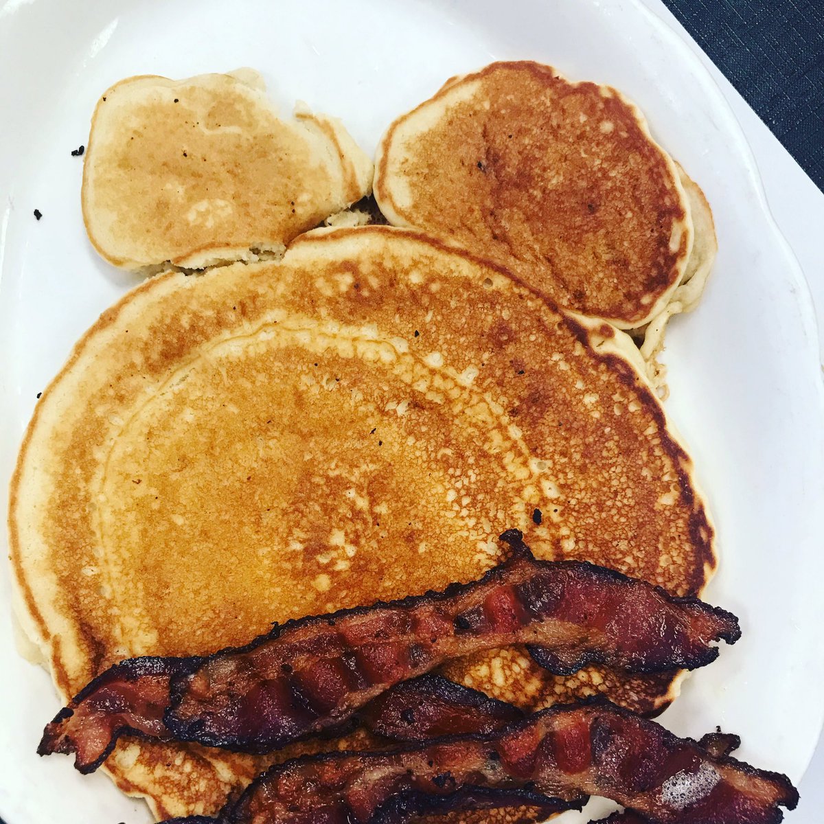 Special order pancakes to kick off my Saturday. #MaVics #Marceline