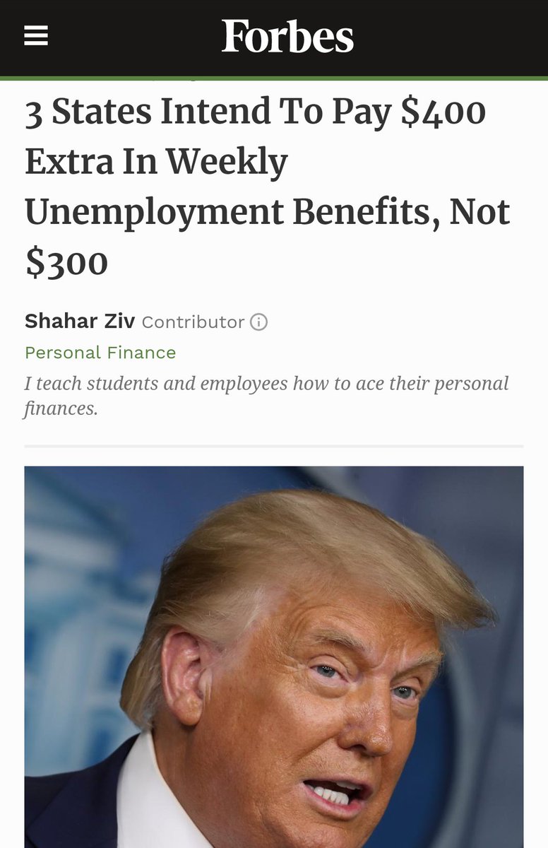 Meanwhile Muriel Bowser outright refuses to take the $ & Oregon is claiming to be too stupid to understand how to ask. Again, AZ paid theirs out Mon, & 3 (or 4 with VA) states figured out you can get all $400 for free from the Fed. But Dems are the competent ones? Embarrassing