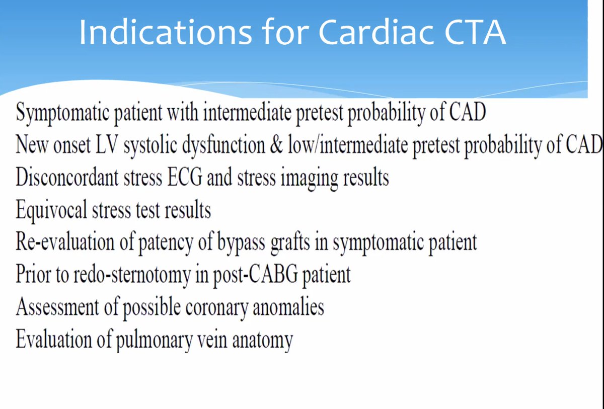 CVEFOnline's tweet photo. Then Dr. Olatunde explained why choose cardiac CT vs a stress test. #NCVS2020 https://t.co/xiqmqRyzJx