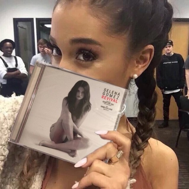 Ariana showing support to “Revival” by Selena on Twitter.