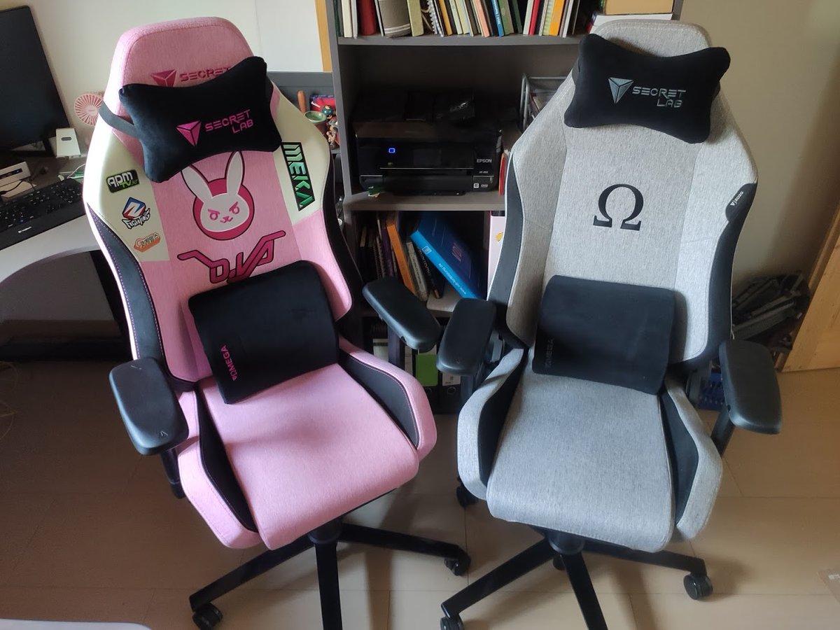 Ich habe nen neuen Stuhl :) 
Der graue ist meiner. #secretlab