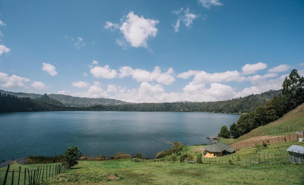 AbiyAhmedAli's tweet photo. Wenchi crater lake is a piece of paradise. With a legacy of once powerful volcanoes, hot springs and water falls now accentuate the abundant natural endowments the area is graced with. Be part of the daring #DineForEthiopia family committed to Ethiopia’s prosperity. https://t.co/9wAwwCMor0