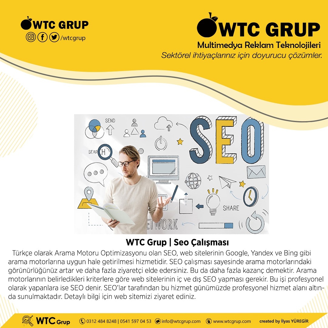 freelancewebseo's tweet photo. WTC Grup; size en profesyonel Seo Çalışması hizmetini sunar. https://t.co/7GXpihyhlV
#webtasarım #webtasarımankara #websitesitasarımı #webtasarımfirmaları #webyazılım #yönetimpaneli #websitesi #seoçalışması #seohizmeti #ankaraseohizmeti https://t.co/yyNeED7uw8