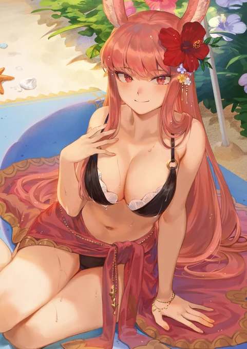 「AFKアリーナ」のキャラクター「ライカ」のイラストを描かせていただきましたー!水着姿も用意致しました!!
どうぞよろしくおねがいしますー!!! 