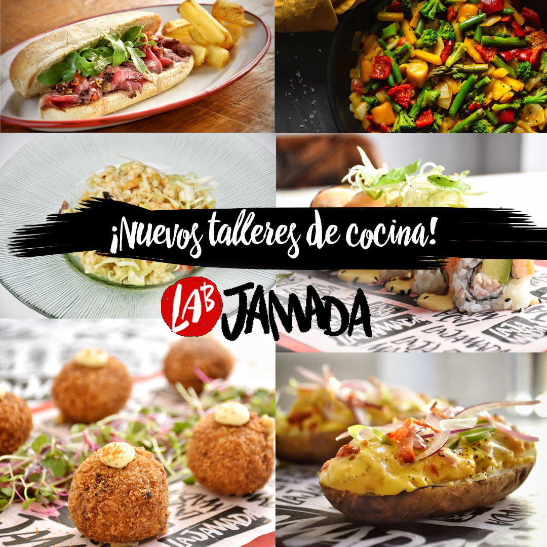 LaJamada's tweet photo. ¡#LABJamada está preparado para cocinar nuevas recetas en los talleres de cocina! ¿lo estás tú? Apúntate a los talleres en https://t.co/9Chs2gT0wB #LetsJam! https://t.co/xIC1GPSCuj