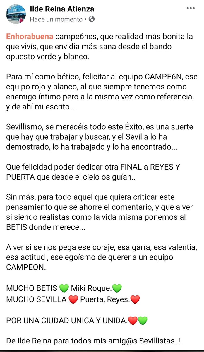 DE UN BÉTICO AL SEVILLISMO.