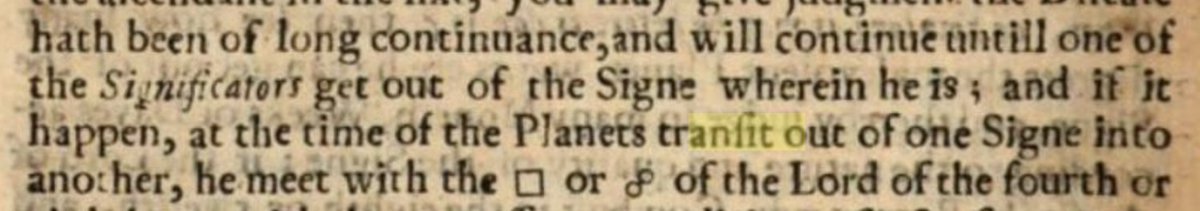 This second, broader sense is also of some antiquity; we find it used in Lilly's Christian Astrology  https://books.google.com/books?id=cExRAAAAcAAJ&dq=Christian%20astrology&pg=PA250#v=onepage&q=transit&f=false and  https://books.google.com/books?id=cExRAAAAcAAJ&dq=Christian%20astrology&pg=PA440#v=onepage&q=transit&f=false