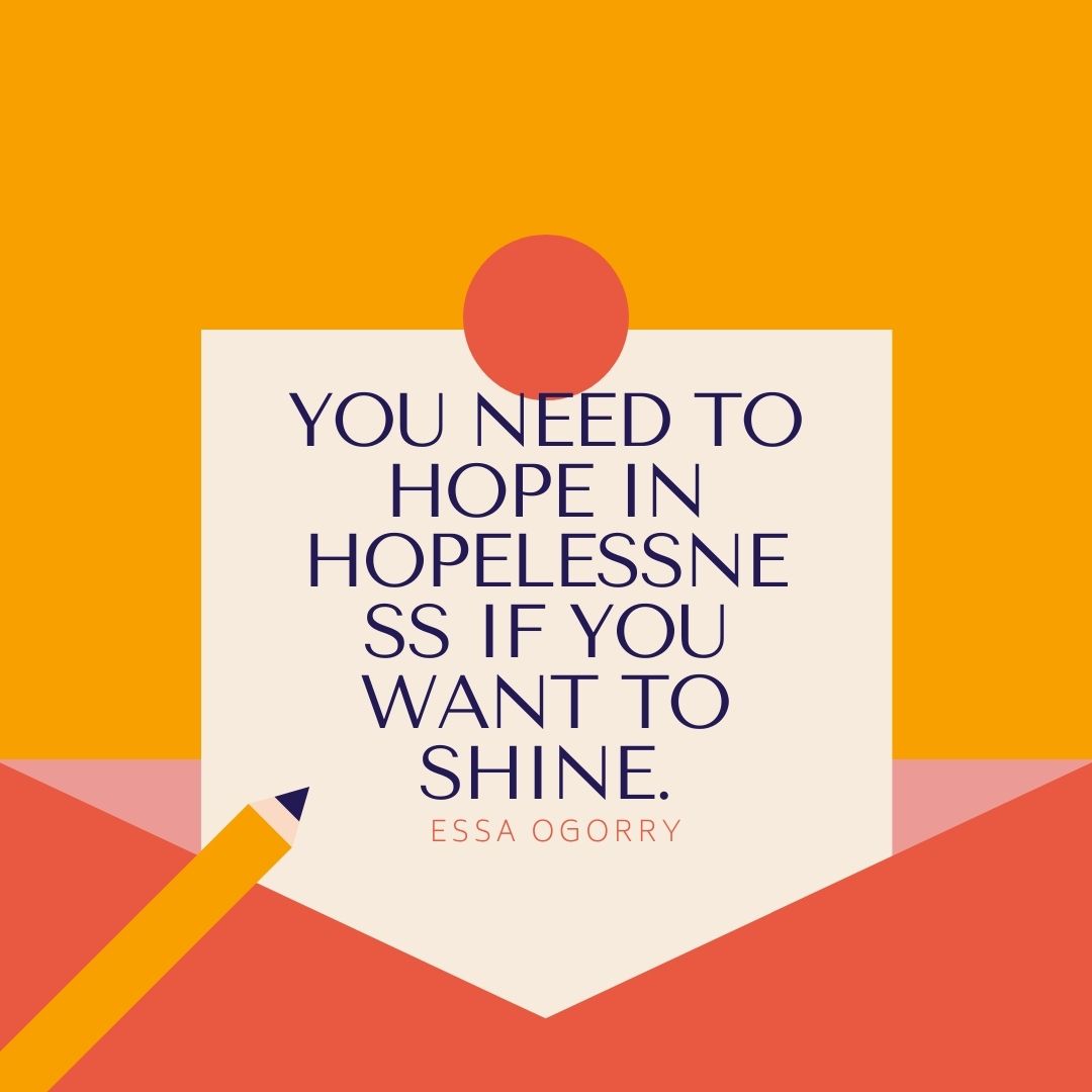 essaogorry's tweet photo. You need to hope in hopelessness if you want to shine.
@essaogorry https://t.co/GwOcmmhfkI