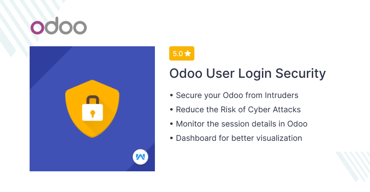 webkul's tweet image. Because Security Matters! 

Cyber security is a concern to protect your data online. Now, reduce the risk of cyber attacks in your Odoo via Odoo User Login Security.
#odoosecurity #cybersecurity #secureodoo #odoo13 #webkul #odoologin #security 
store.webkul.com/Odoo-User-Logi…
