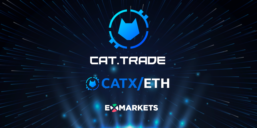 ex_markets's tweet photo. https://t.co/zCwXDelNCP (CATX) has been listed on https://t.co/6Eyd3V7k5g
https://t.co/f5BOozSRdK

https://t.co/xyfyboRxmB - Decentralised Oracle Network for Market Data. 

🔹Listing Pair: CATX/ETH
.@catdottrade 🙀
#DeFi #Crypto #Decentralized #CryptoNews https://t.co/Hxt4wAK2d4