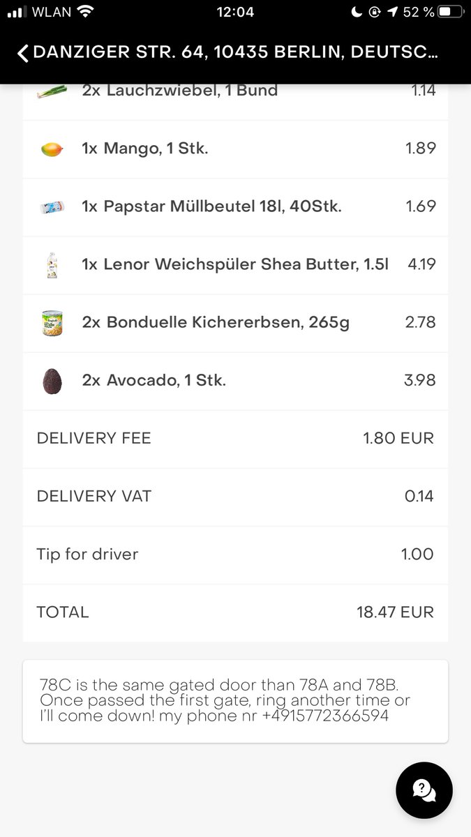 To all  #PrenzlauerBerg peeps -  @NotmissScott was right.  @gorillasapp is life changing. I needed only 2-3 items, I picked a couple more. I ordered at 12:04h. The groceries were by 12:12h at my door. Sadly, delivery guy (a founder?) not included. Get 5€:  https://gorillas.app.link/3oeMeo4fk8 