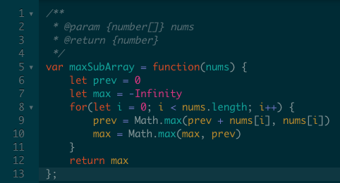 VaskoDGame's tweet photo. Maximum Subarray - LeetCode https://t.co/Nwzh6ZLLlP https://t.co/RXlcT2FwJH