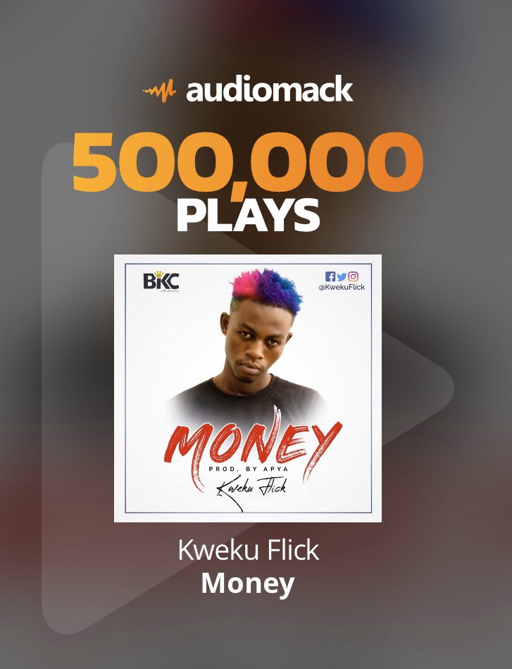 PabloTunezBKC_'s tweet photo. Numbers don’t Lie !! Kweku Flick  -#Money Hit Five hundred thousand (500k) streams on Audiomack!!!  Chale !!Glory be to God .. half a million wow 😳!! If #Money Hit One million streams I’ll drop Next Song BKC Boss what do u think ?  !!! Keep streaming #money 👇🏾👇🏾👇🏾👇🏾 https://t.co/HLRlDT4Xnw