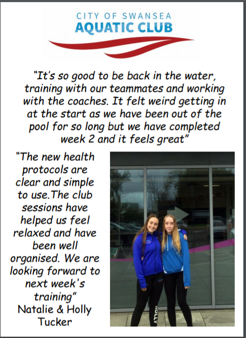 Week 2 completed ☑️ . Natalie and Holly Tucker tell us how it all feels to be back on deck.

<a href="/fish4971/">Hywel Evans</a> <a href="/FreedomLeisure/">Freedom Leisure</a>  <a href="/SwimWales/">Swim Wales</a>  #TeamTYR #swimmingfamily