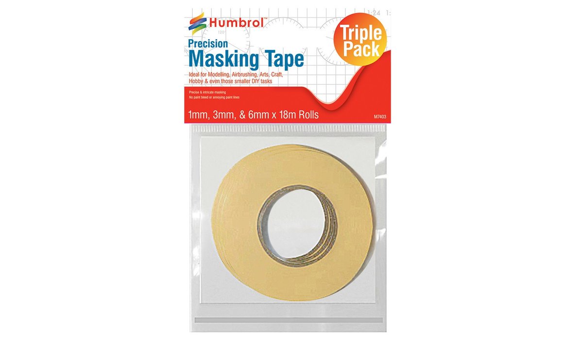 Got yours yet?

#humbrol #humbrolaccessories #maskingtape #plasticmodels #paintinghelp #overpainting #straightlines #detailpainting