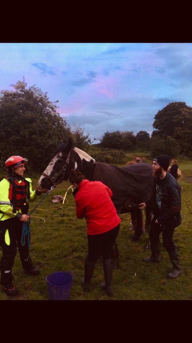 LymmFS's tweet photo. Lymm’s Animal Rescue team have been busy lately. Here is Bush who they rescued last night from Glaze Brook in Warrington, along with @BollingtonFS and @WarrFS and vet on scene. Well done all - Bush is resting up today after his day out in the water! #animalrescue #alwayshere 🐴🚒 https://t.co/dDRNUkF9LW