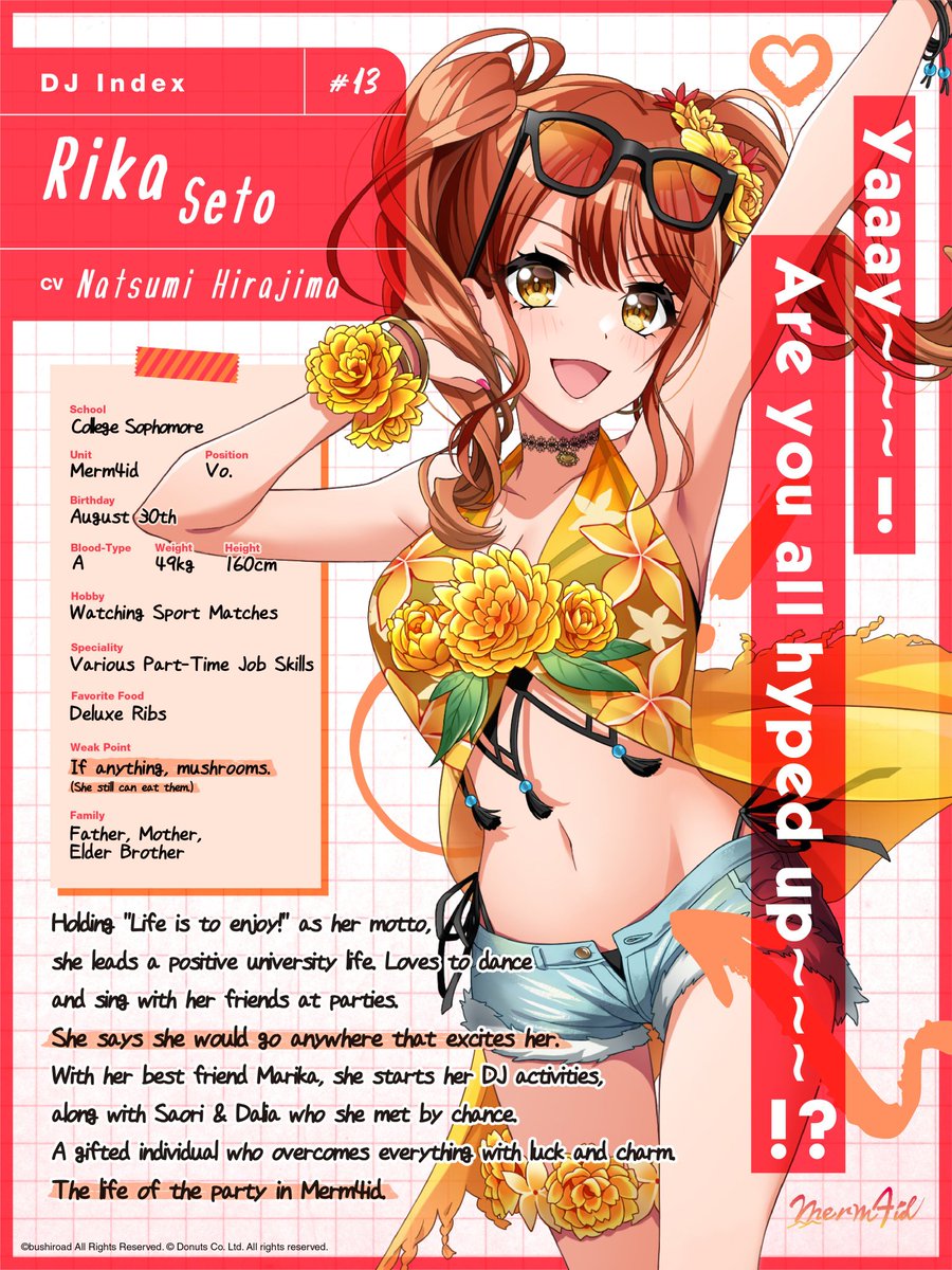 Merm4id (1/2)A college DJ unit with a sexy and mellow theme. Bringing "good vibes"  through their performances, they aim to become celebrities.