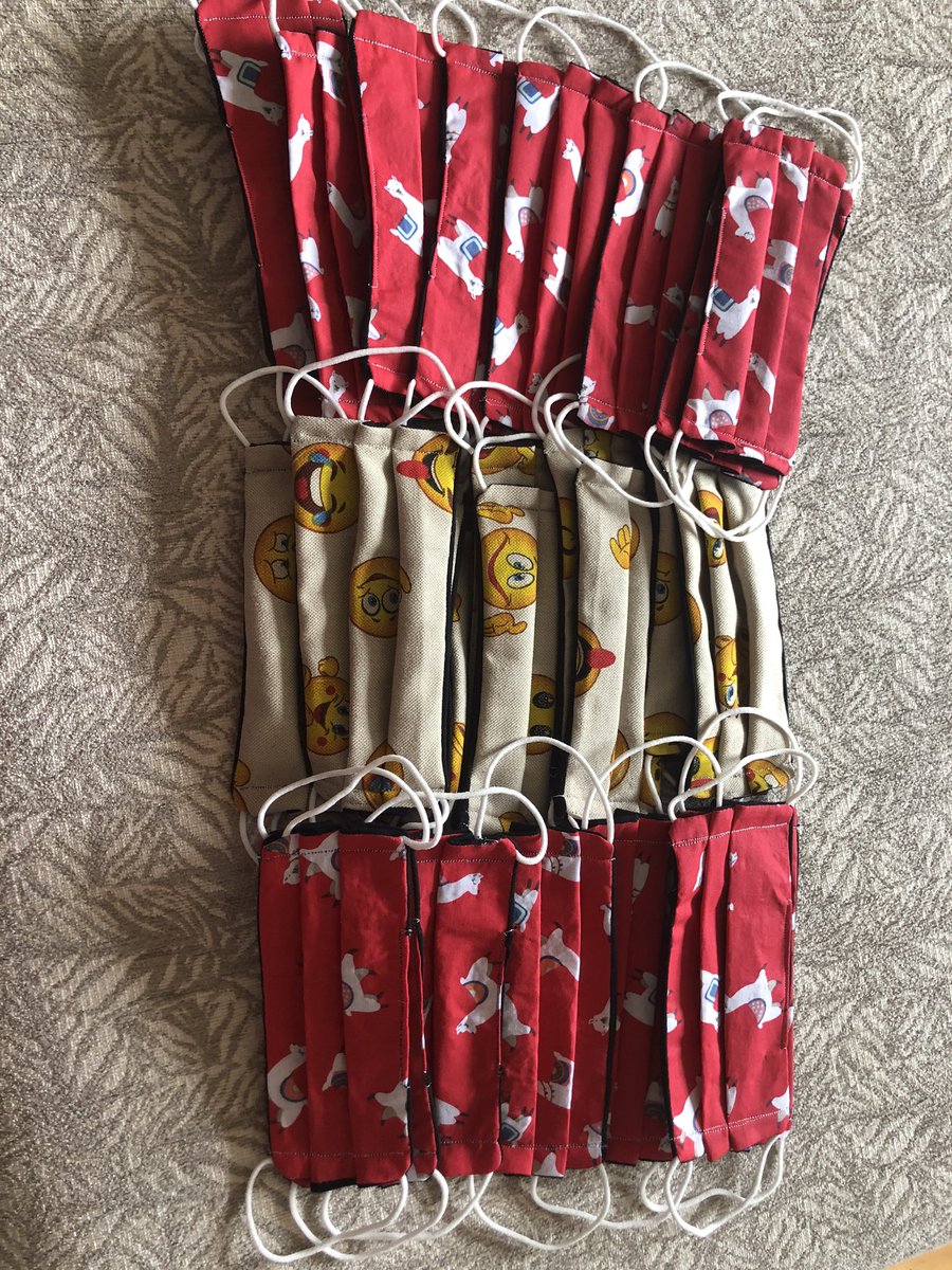 Our friends Clair Fraser and Helen Black have been busy making specially designed face masks for children and young people this week ❤️#thankyou #friendship #kindness #love