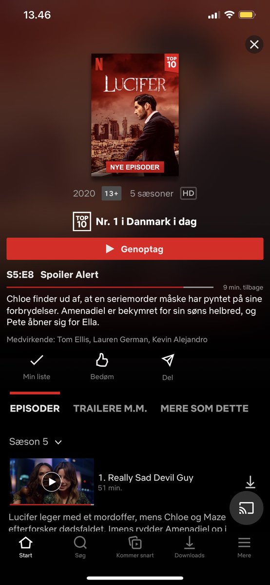 Goawaymooom's tweet photo. #LuciferSeason5 number 1 in Denmark https://t.co/RMGk19q94V