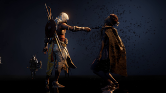  #AssassinsCreed   Fact: Almost all confessions feature a Feather to take blood. I wonder if the feather that started in AC 1 is linked to Anubis & scale? #ACFacts: Bayek sees a scalebefore battling Apep,symbology of weighing his Soul, where he has to fight to get it back.8/8