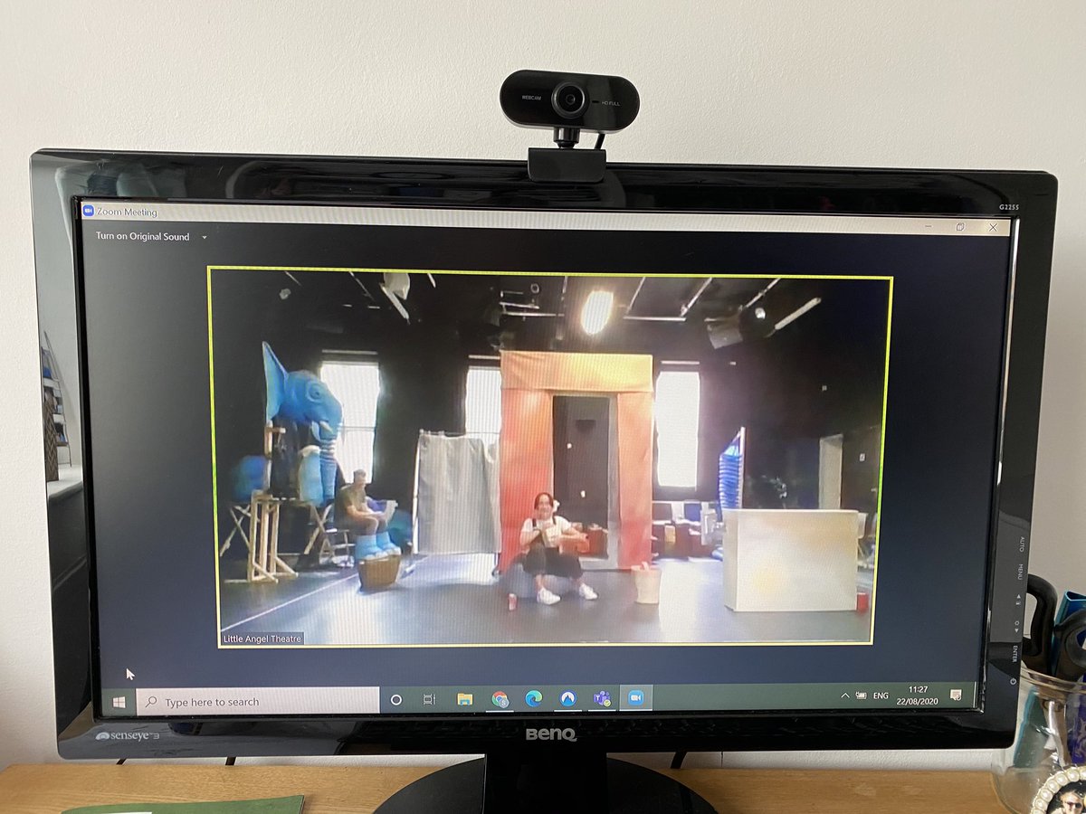 Great to be back in the ⁦<a href="/LittleATheatre/">Little Angel Theatre</a>⁩ rehearsal room - albeit virtually...