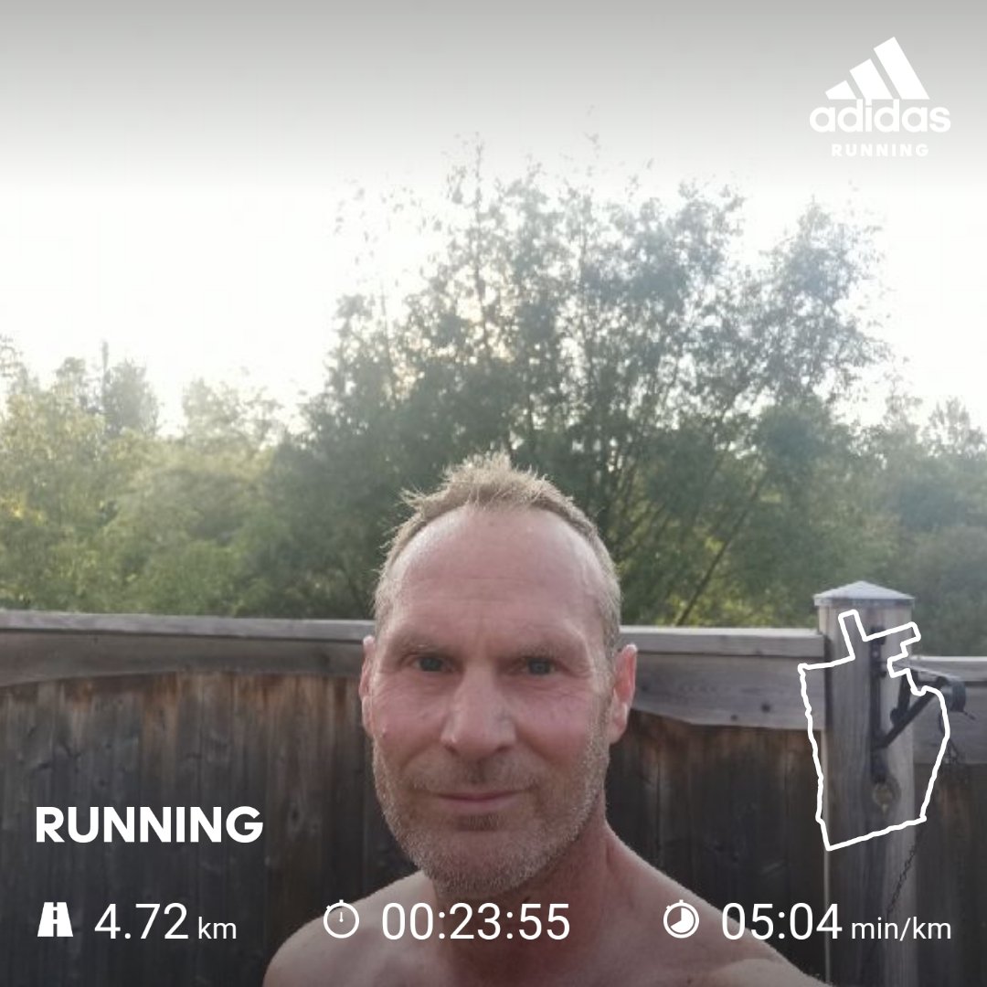 Ok run today. Shins a little sore from last run but still a good #solorun