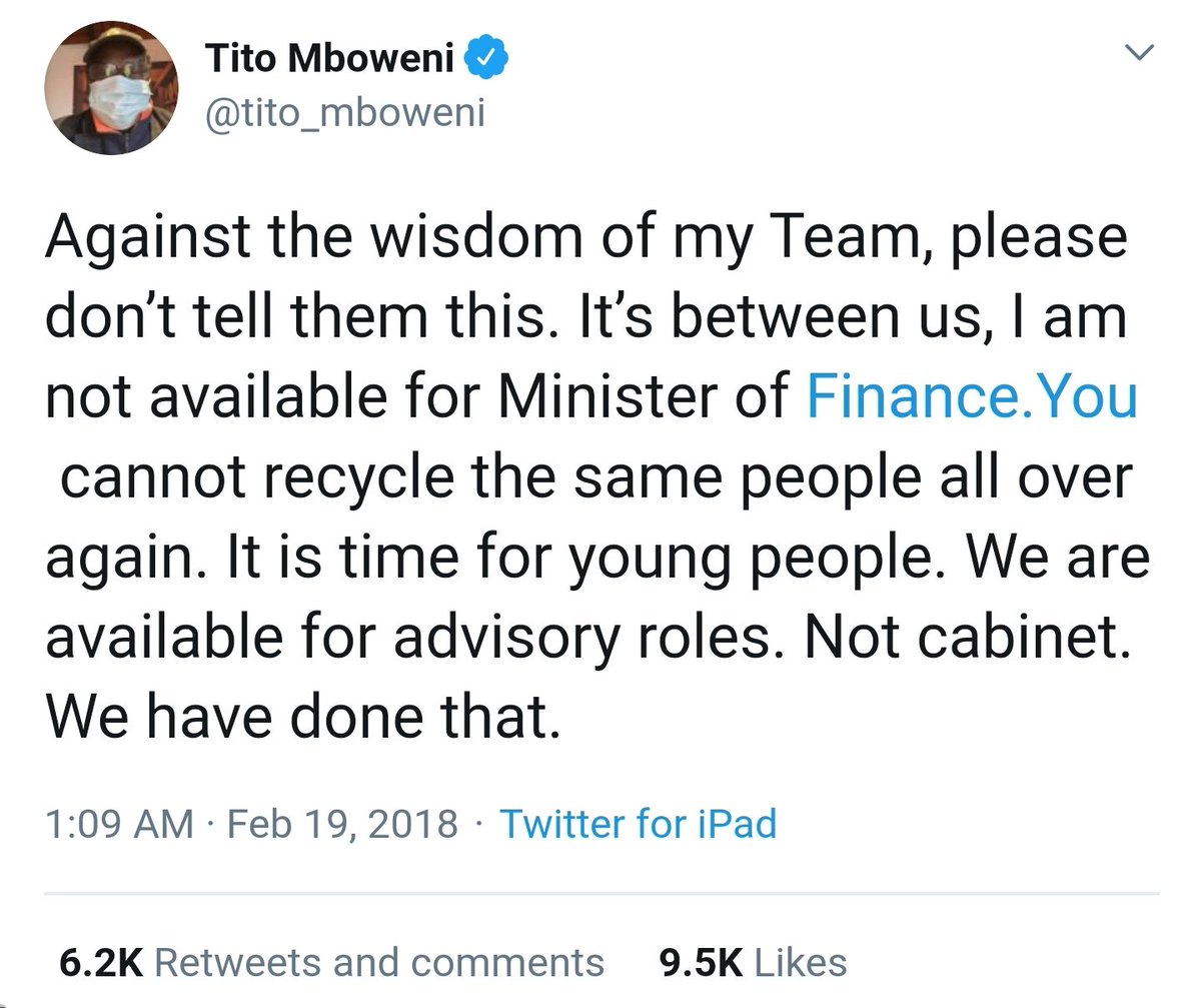 radebe_kay's tweet photo. @tito_mboweni You said ..... https://t.co/IIEpmBU15d