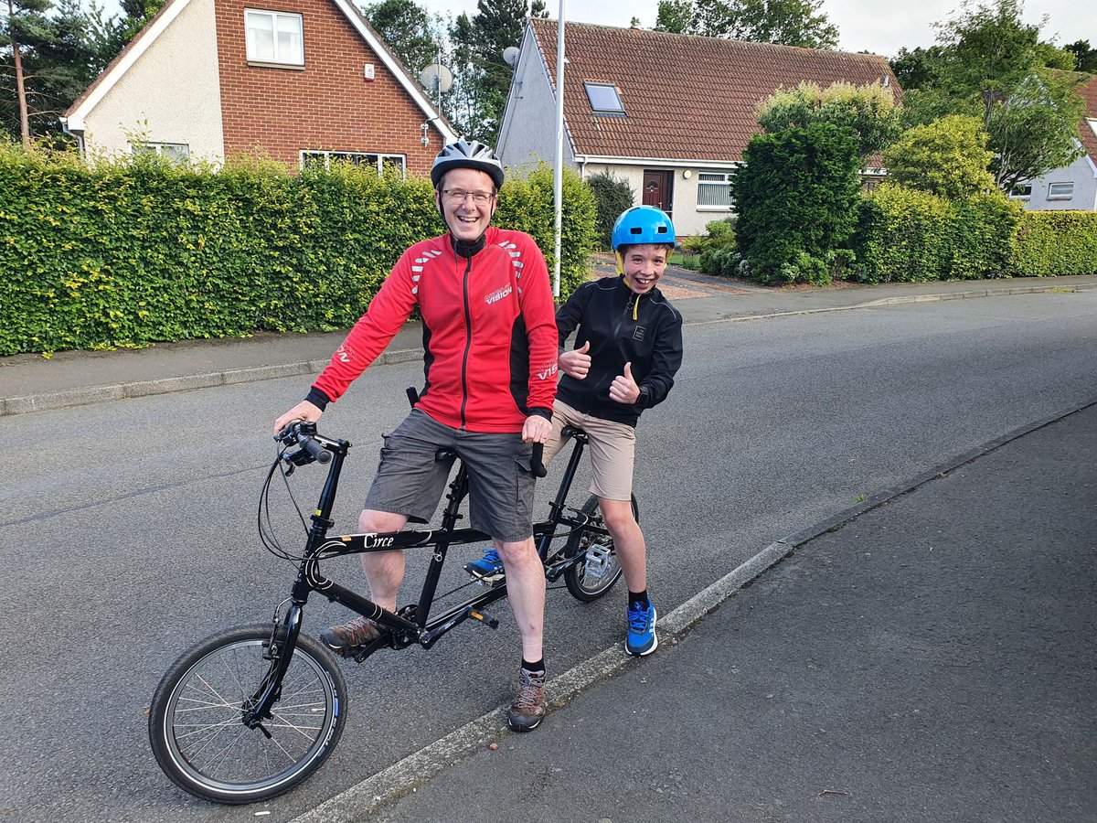 "I haven't seen a smile on the boy's face for such a while, I could cry".
When Murray began to experience sight loss, mum Wendy worried that he would miss out on cycling. A tandem loan from Edinburgh ABC has got him pedalling again.
bit.ly/30XrwVq
#inclusivecycling