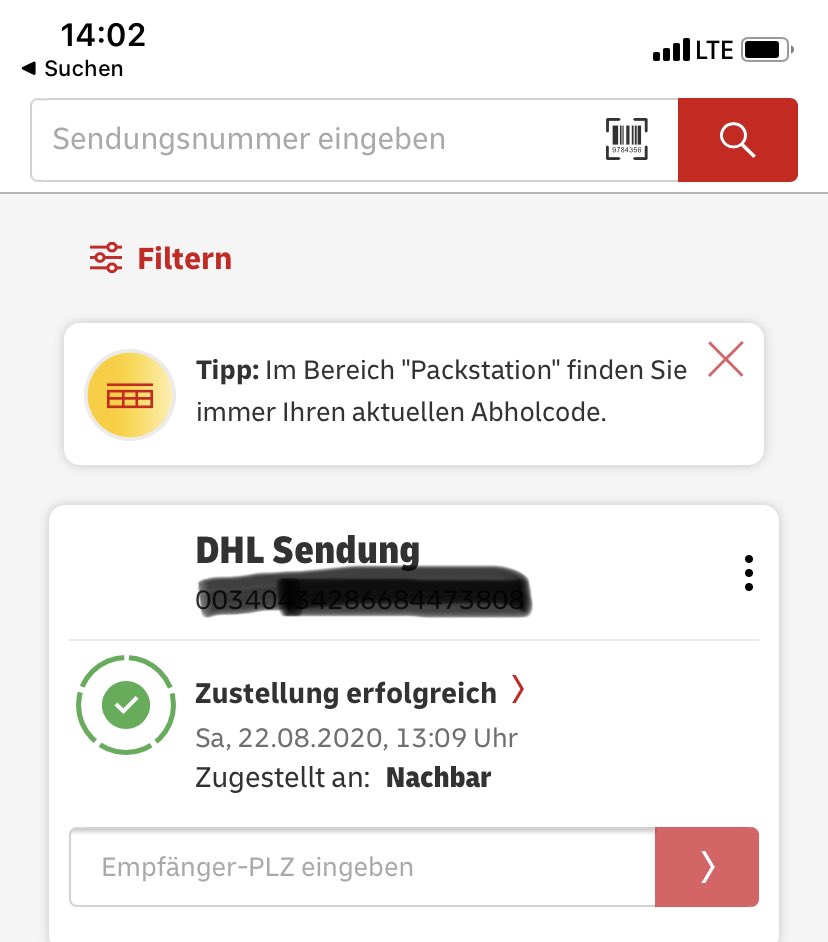 Super tschob liebe <a href="/DHLPaket/">DHL Paket</a> - nicht mal geklingelt und das Paket bei „Nachbar“ abgegeben. Woher soll ich jetzt wissen bei welchem? Abholschein fehlt. Bitte um DM