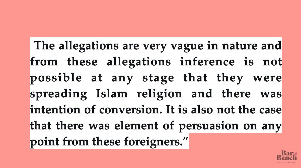 On the subject of propagation of Islam and the ambit of ‘discourse’ Justice Nalawade also said: #TablighiJamaat Tablighi
