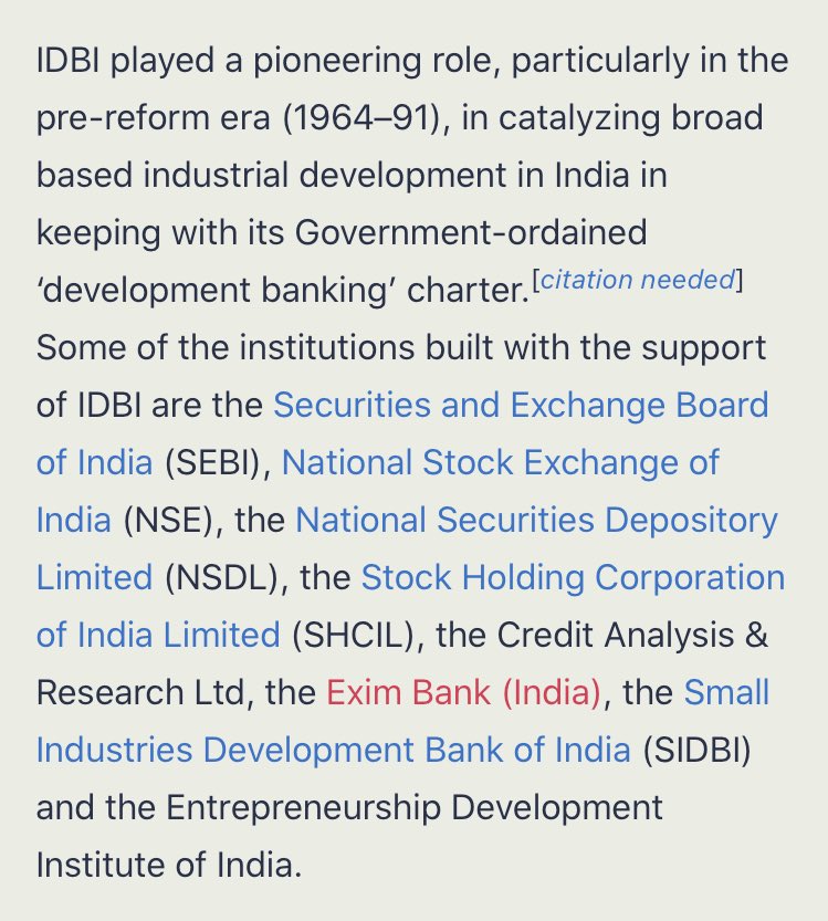 baujidesi's tweet photo. A Bank which played pioneering role in building many institutions like SEBI, NSE, SIDBI, Exim Bank and NSDL is on verge of getting Privatised.

Isn’t it shameful on Government part to even think to privatise this Organisation with golden history.

#PvtLtdSarkar 
#SaveIDBI https://t.co/Alh80FS7Zb