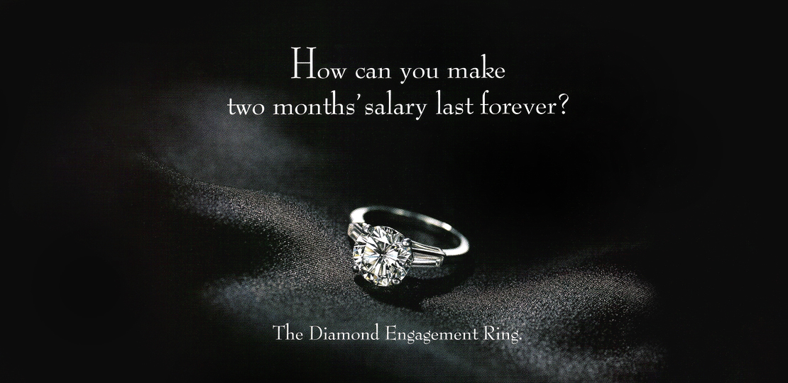 21/ De Beers instilled their idea about diamonds via some really iconic ad campaigns such as this one. (h/t  @ankitkr0)
