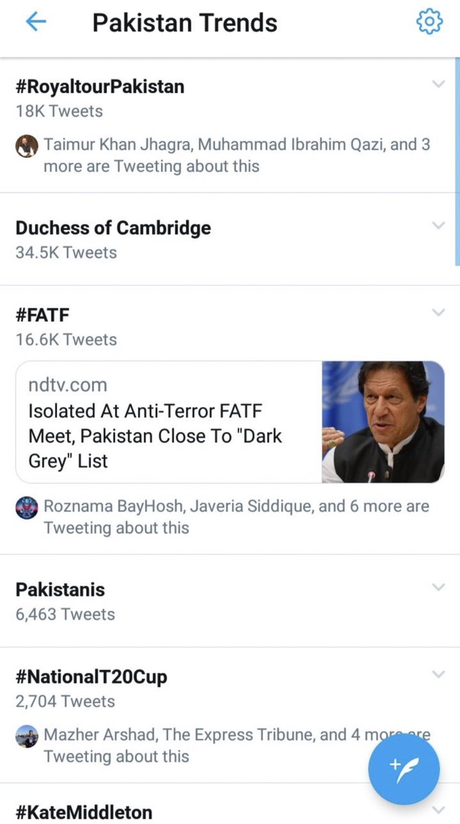 They took over the Pakistan trends when they visited late last year 