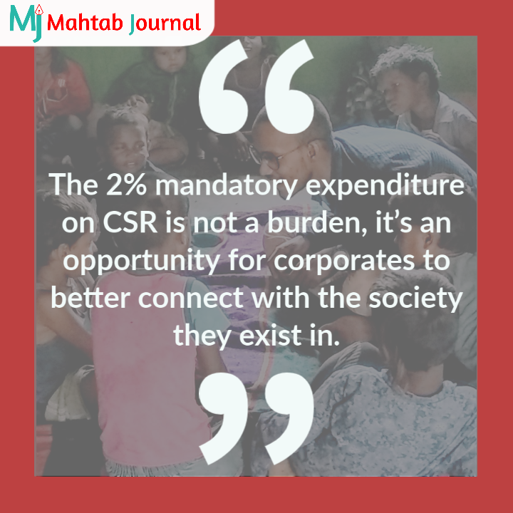 MahtabJournal's tweet image. Businesses do not exist in isolation. It's in the interests of everyone for corporates to play their roles in our societies.

#CSR #CorporateSocialResponsibility @csrboxorg @thecsrjournal