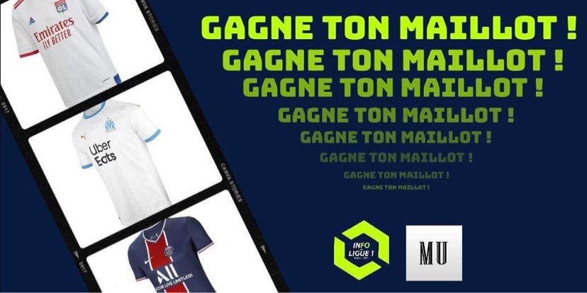 infoligue1__'s tweet image. 🎁🔴 ALERTE CADEAU 🔴🎁

Aujourd’hui, vous avez l’occasion de gagner le maillot de votre choix 😍

📋Pour participer, il faut :

⁃Follow @_INFO_LIGUE1 et @maillotusine1 ! 
⁃RT ce tweet ! 

Ce concours est sponsorisé par maillotusine.com ! 

TAS le 01/09 !📍