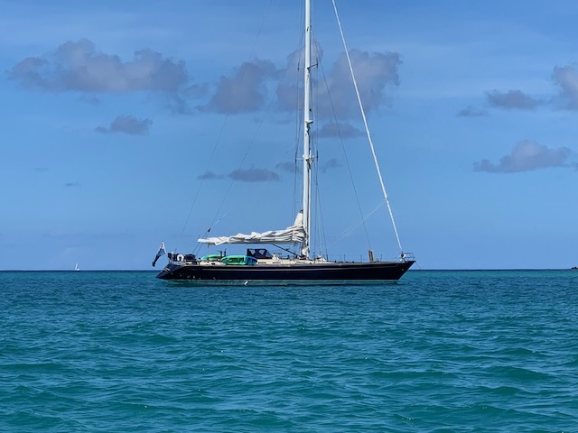 SY Pacific Wave anchored off #Canouan on a #GrenadinesYachtCharter book your #Caribbean vacation to paradise today sy-pacificwave.com
