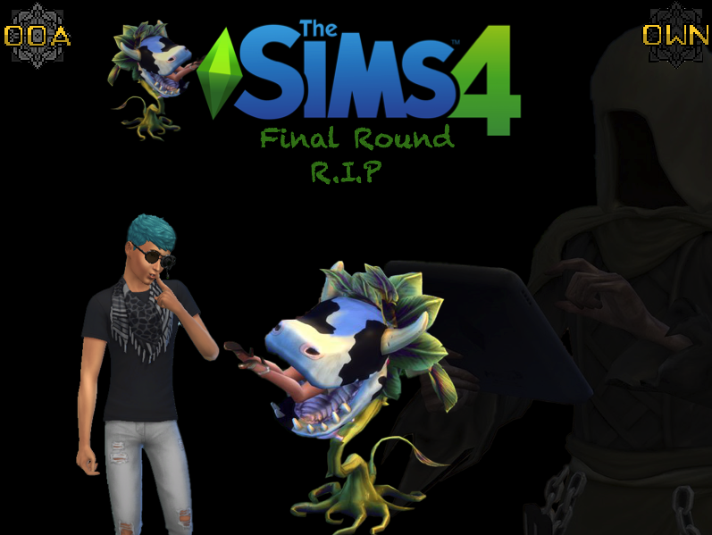 A2Purple's tweet photo. The Final Round of The Sims LMS Challenge has ended. Unfortunately the cowplants found our final OOA member, GeliMan to be delicious 😋 @OfficialHabboUN https://t.co/7FOvD5ACLf