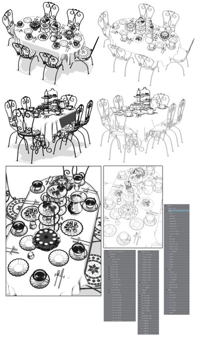 アフタヌーンティーのtwitterイラスト検索結果 古い順